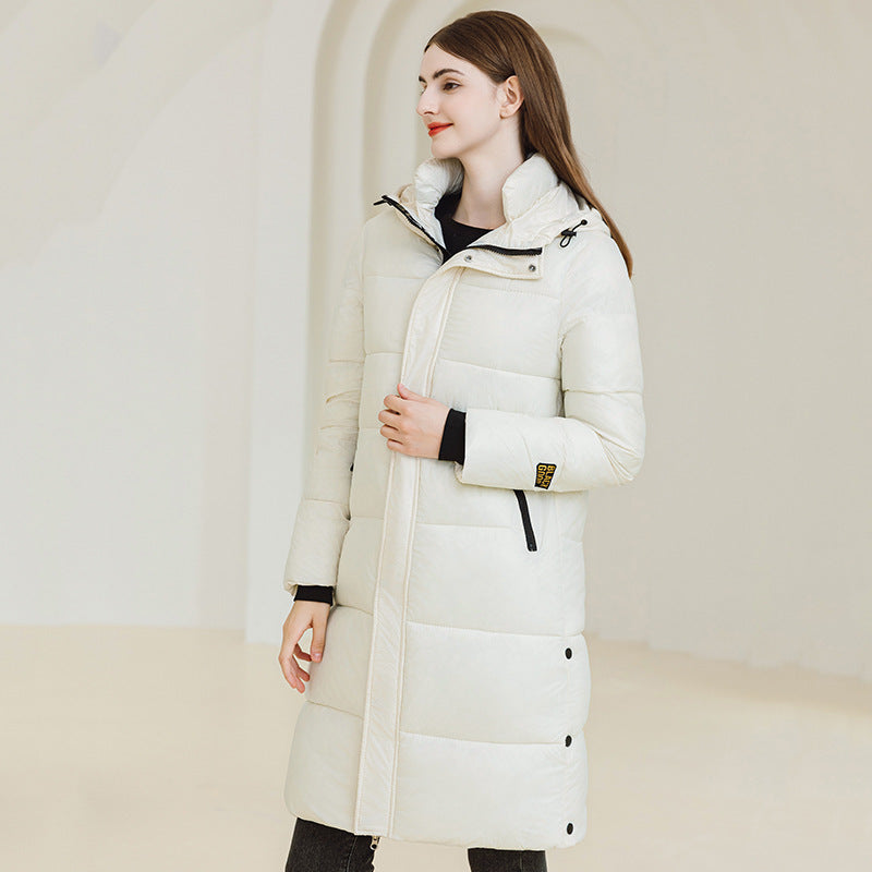 Winter Hooded Coat with Pockets