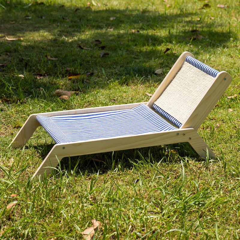 All-Season Elevated Cat Bed with Scratch Post