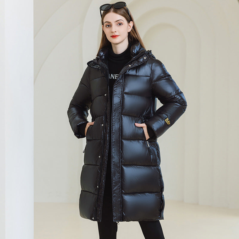 Winter Hooded Coat with Pockets