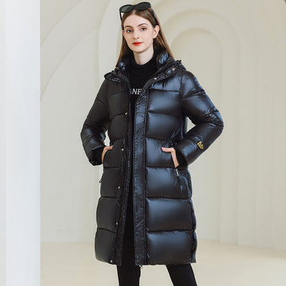 Winter Hooded Coat with Pockets