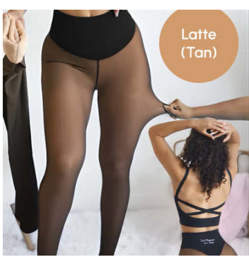Winter Warm Translucent Stitch Leggings