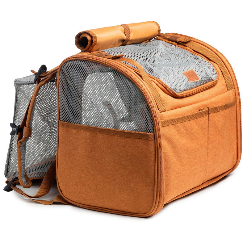 Expandable Cat Backpack with Transparent Window