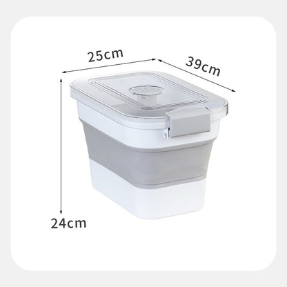 Pet Foldable Dog Food Bucket