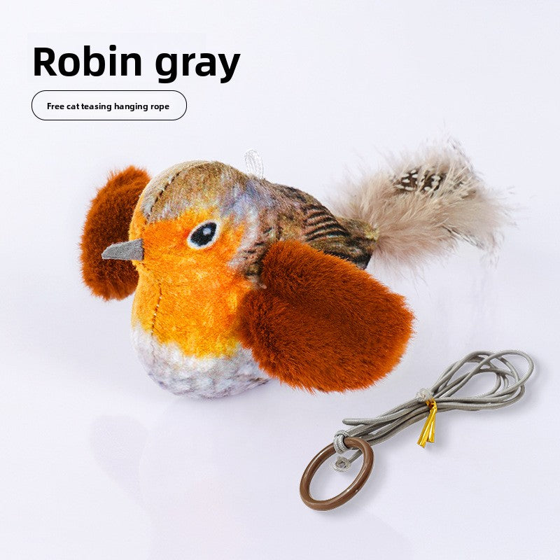 Electric Fluttering Bird Cat Toy with Sound