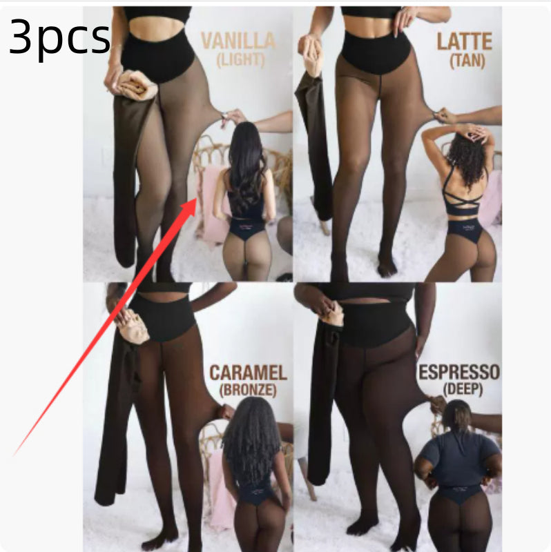 Winter Warm Translucent Stitch Leggings