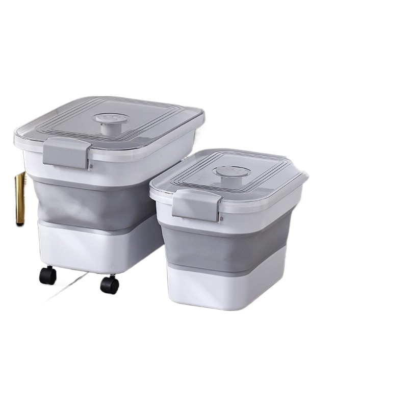 Pet Foldable Dog Food Bucket