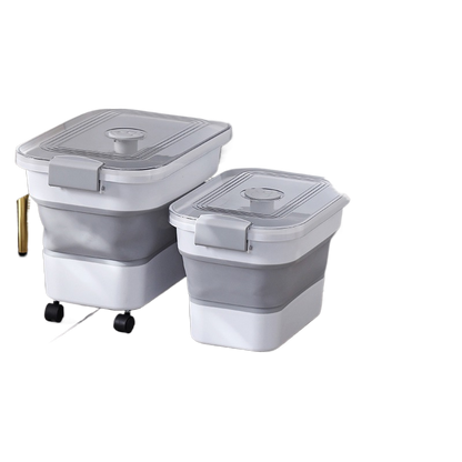 Pet Foldable Dog Food Bucket