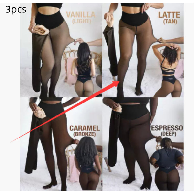 Winter Warm Translucent Stitch Leggings