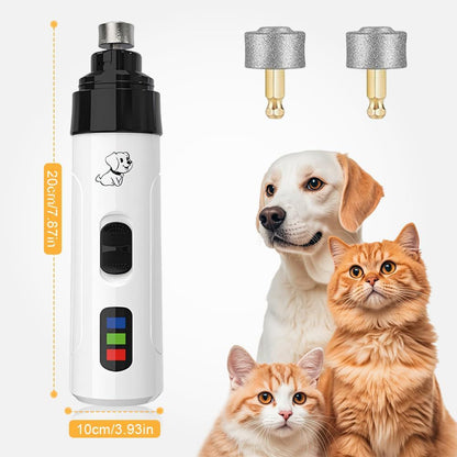 USB Rechargeable Pet Nail Grinder with LED Light