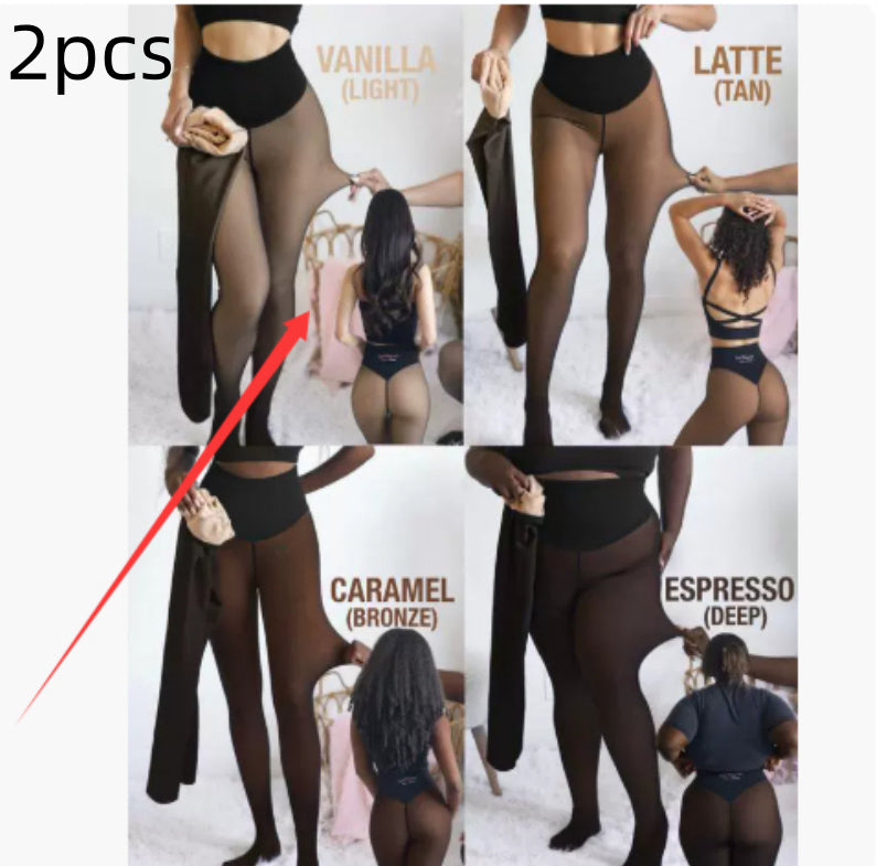 Winter Warm Translucent Stitch Leggings