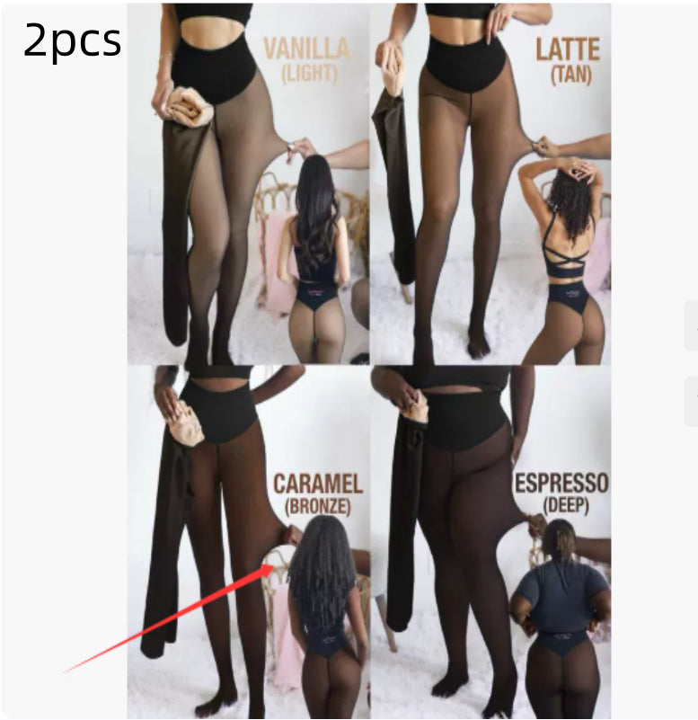 Winter Warm Translucent Stitch Leggings