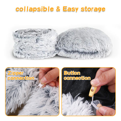 Plush Foldable Cat Tunnel Bed