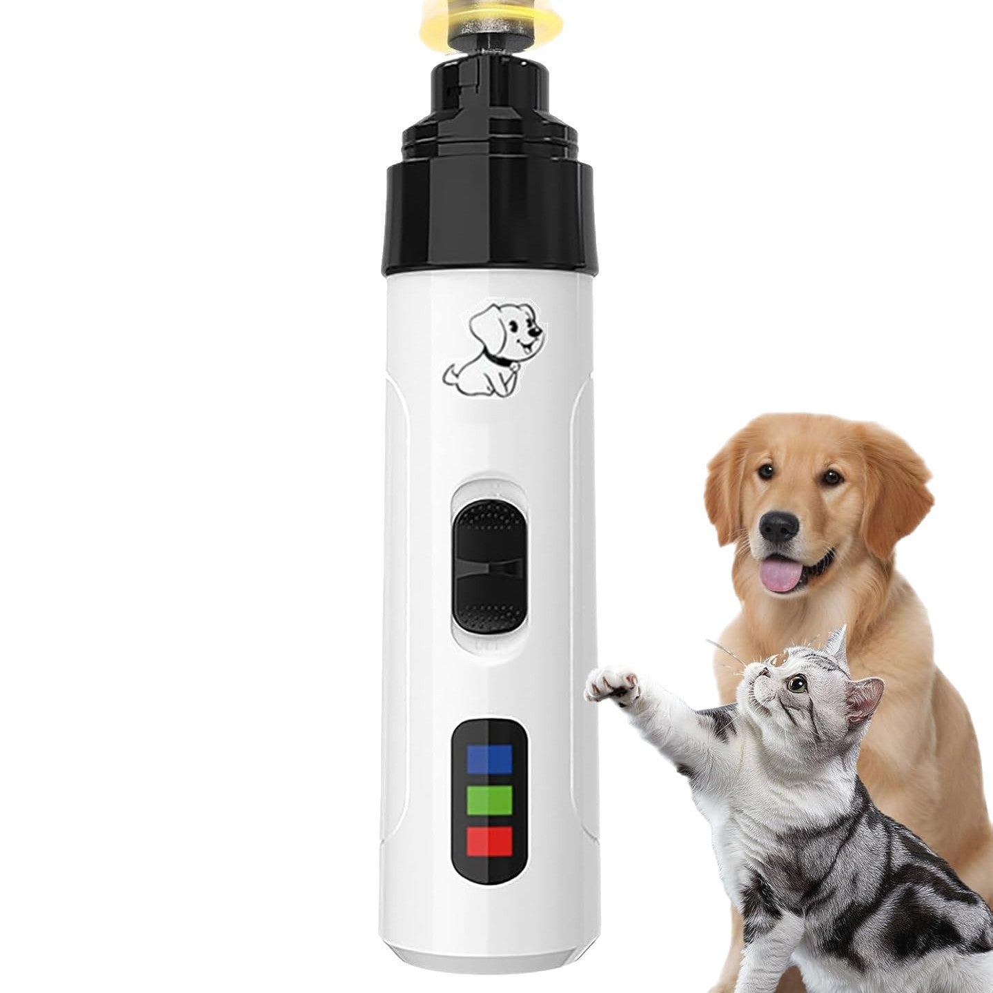USB Rechargeable Pet Nail Grinder with LED Light