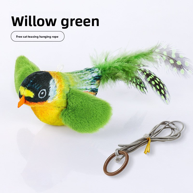 Electric Fluttering Bird Cat Toy with Sound