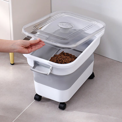Pet Foldable Dog Food Bucket