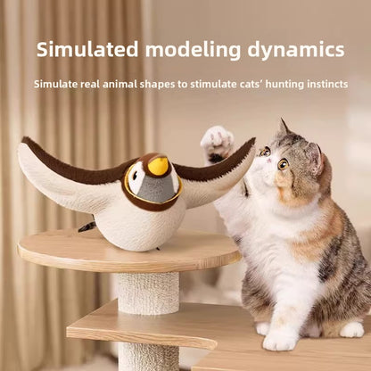 Electric Fluttering Bird Cat Toy with Sound