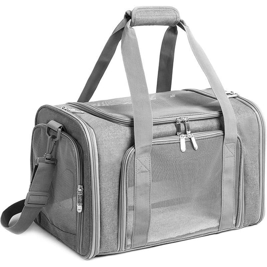 Portable and breathable pet cat and dog carrier