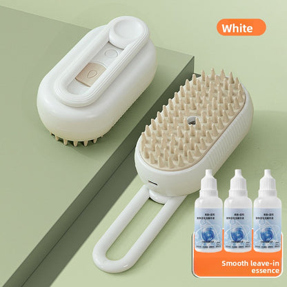 Steam Spray Pet Grooming Comb with Massage & Hair Removal