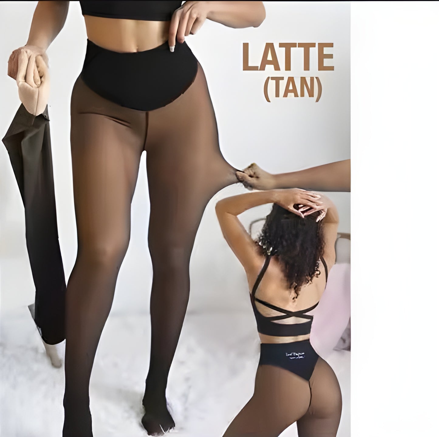 Winter Warm Translucent Stitch Leggings