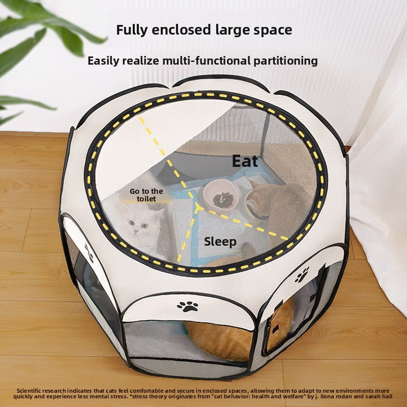 Portable Enclosed Pet Tent for Recovery & Comfort