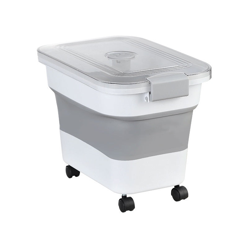Pet Foldable Dog Food Bucket