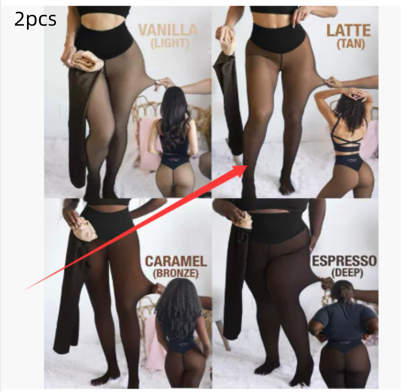 Winter Warm Translucent Stitch Leggings