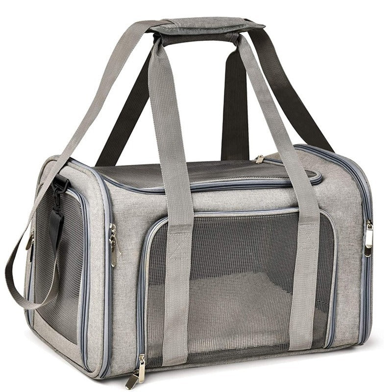 Portable and breathable pet cat and dog carrier