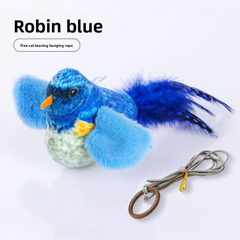 Electric Fluttering Bird Cat Toy with Sound